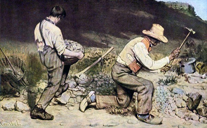 The Stone Breaker by gustave courbet