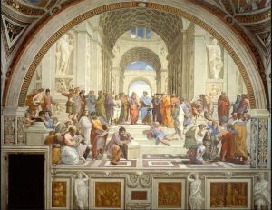 The-School-of-Athens - Đặc điểm của các trường phái hội họa thời Phục Hưng